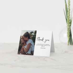 Cartões de agradecimento de foto de casamento Mini