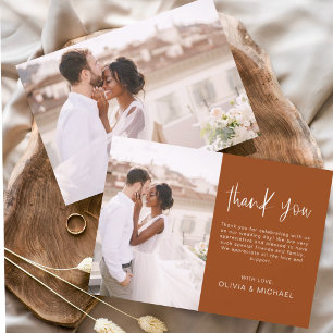 Cartões de Agradecimento de Fotografia de Casament