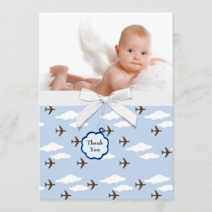 Cartões de Agradecimento de Fotos de Bebê Menino c