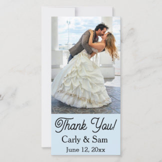 Cartões de agradecimento de fotos de casamento