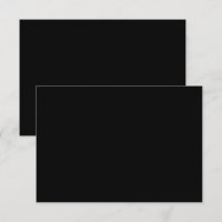 Cartões de Agradecimento de Luxo Preto com Foto