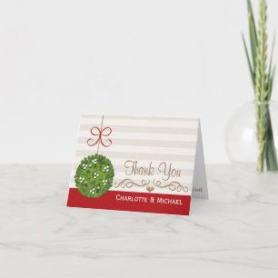 Cartões de Agradecimento de Natal para Casamento c