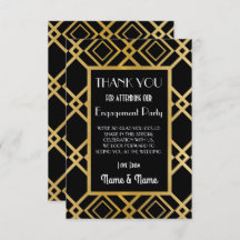 Cartões de Agradecimento de Noivado e Casamento Ar