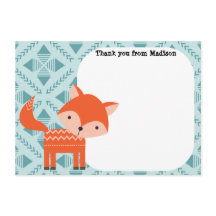 Cartões de Agradecimento de Painel Plano Infantil 