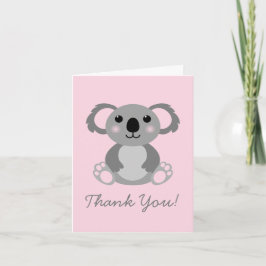 Cartões de Agradecimento de Papelaria de Urso Koal