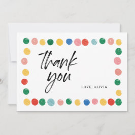 Cartões de agradecimento do aniversário de Arte Mo