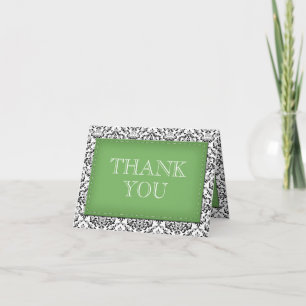 Cartões de Agradecimento em Damask com Costura Ver