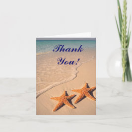 Cartões de agradecimento Estrela do mar e Casament