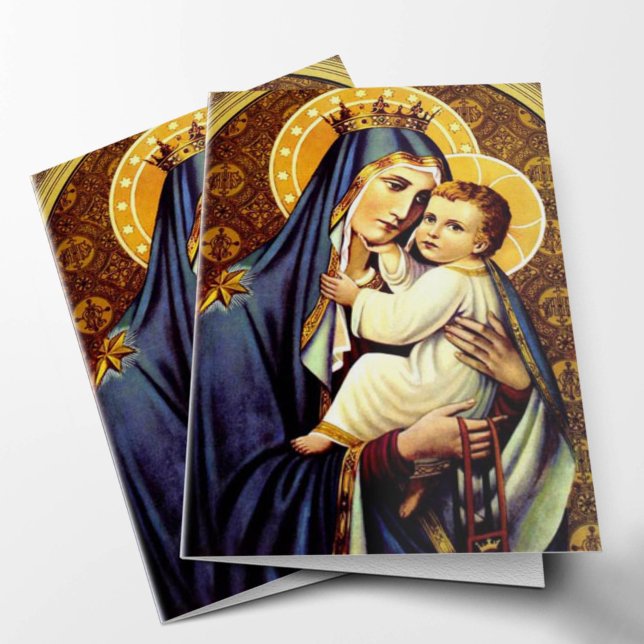 Cartões De Agradecimento Funcional | Carmel 01 (Our Lady of Mount Carmel Catholic Religious Bereavement Condolence Funeral Sympathy Thank You Cards)