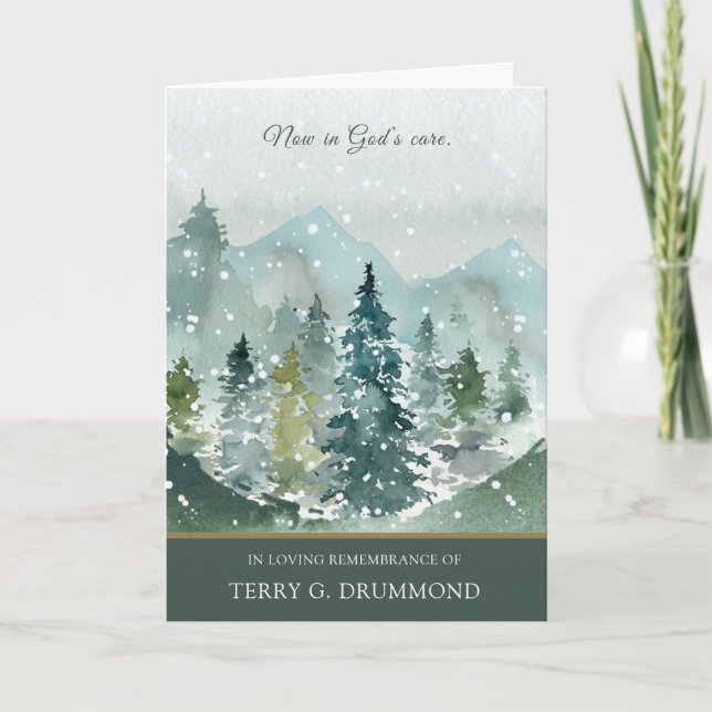 Cartões De Agradecimento Funcional | Floresta Spru (Frente)