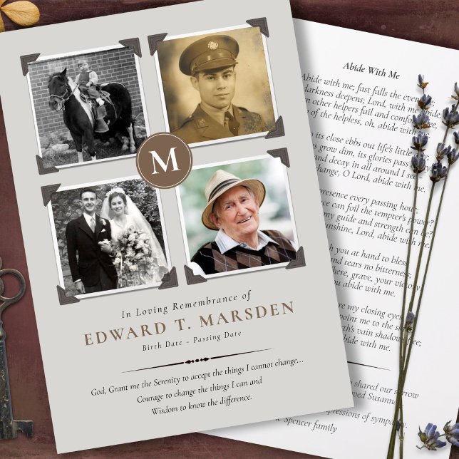 Cartões De Agradecimento Funcional | Memórias Foto (Forever in our hearts, Celebration of life, In loving memory, photo collage funeral thank you cards)