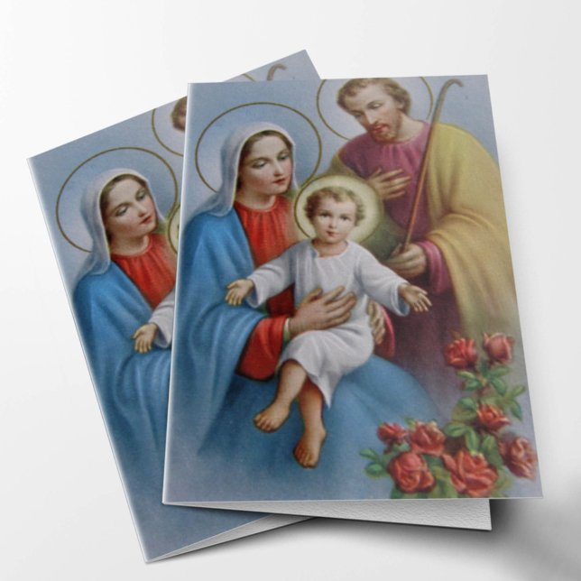 Cartões De Agradecimento Funcional | Sagrada Famíl (Holy Family Sympathy Bereavement Funeral Thank You Card)