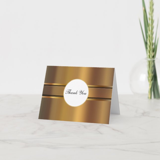 Cartões de Agradecimento Glamourosos (Frente)