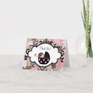 Cartões de Agradecimento para Bebê com Camuflagem 