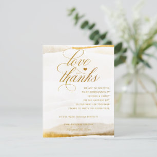 Cartões de Agradecimento para Mesa de Casamento   