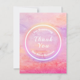 Cartões de agradecimento para Pequenas Empresas