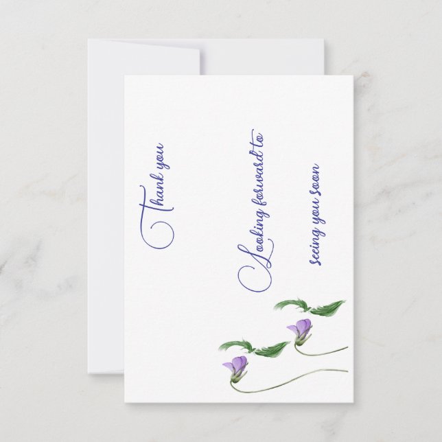 Cartões de Agradecimento Personalizados (Frente)