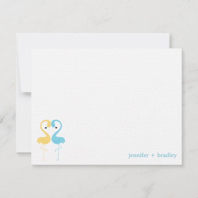 Cartões de Agradecimento Personalizados Casal de F (Frente)