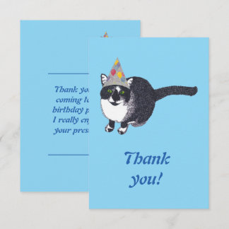 Cartões de Agradecimento Personalizados de Gato Fo