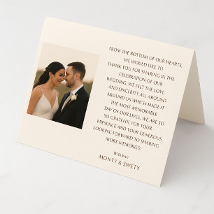 Cartões de Agradecimento Personalizados – Elegante