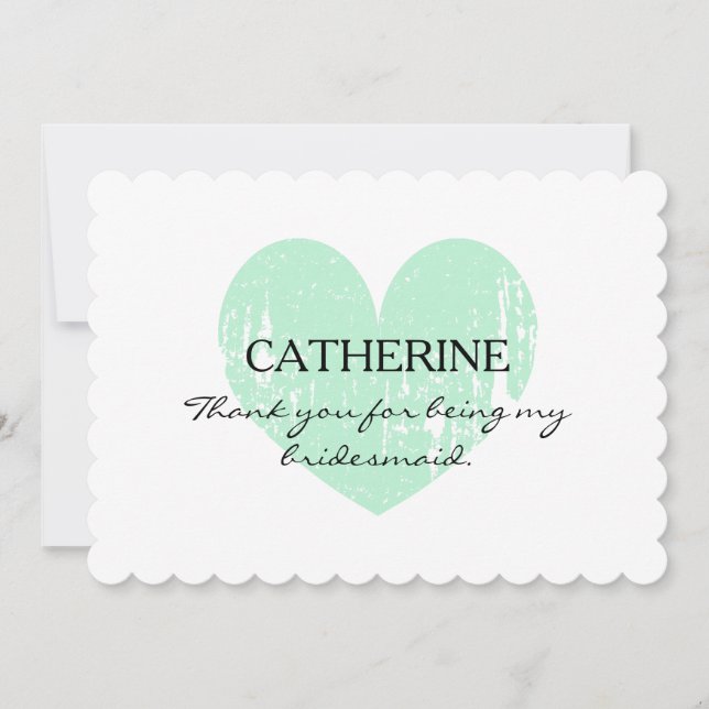 Cartões de agradecimento rústicos para damas de ho (Frente)