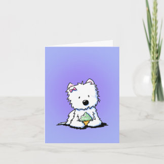 Cartões de Agradecimento Westie Cupcake