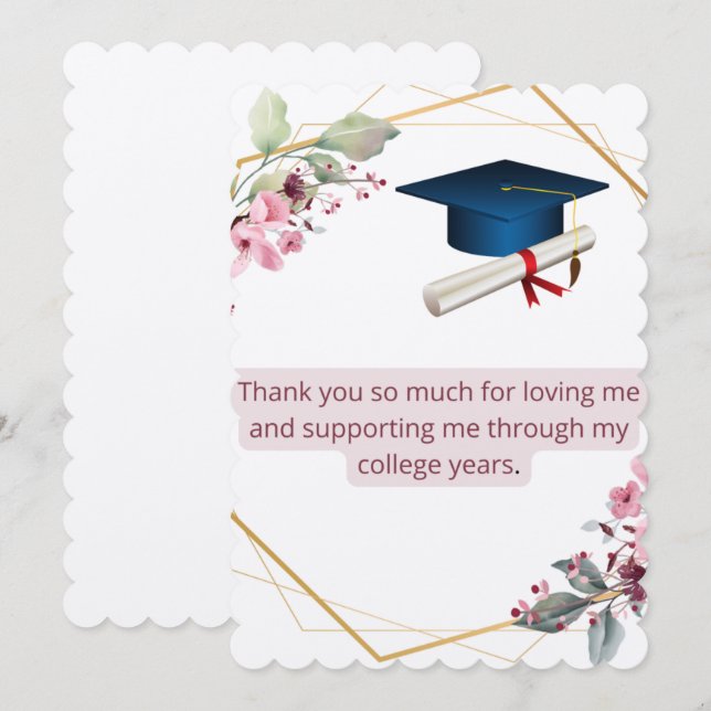 Cartões de agradecimentos (Frente/Verso)