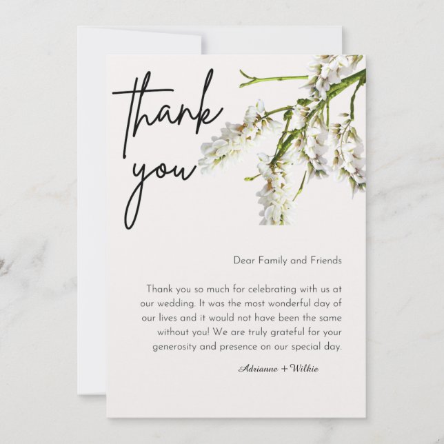 Cartões de agradecimentos (Frente)