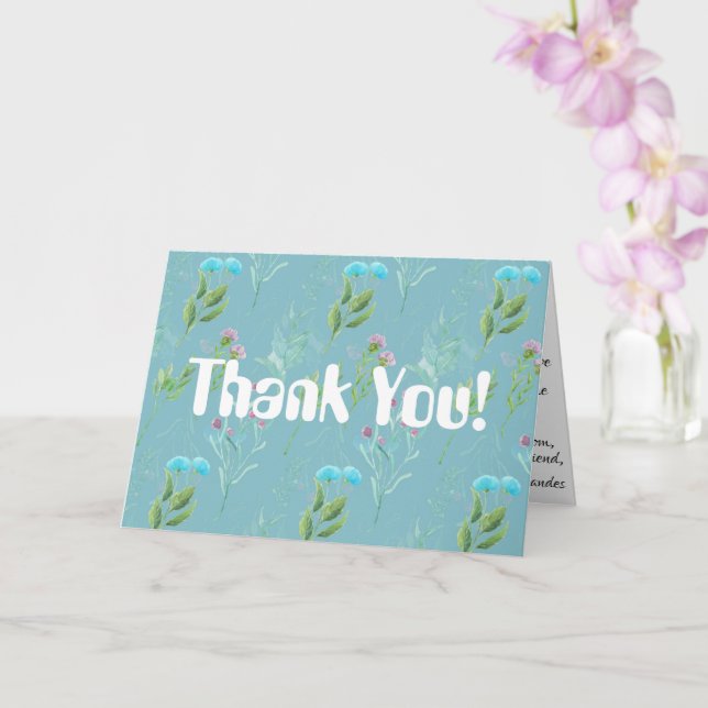 Cartões de agradecimentos (Orquídea)