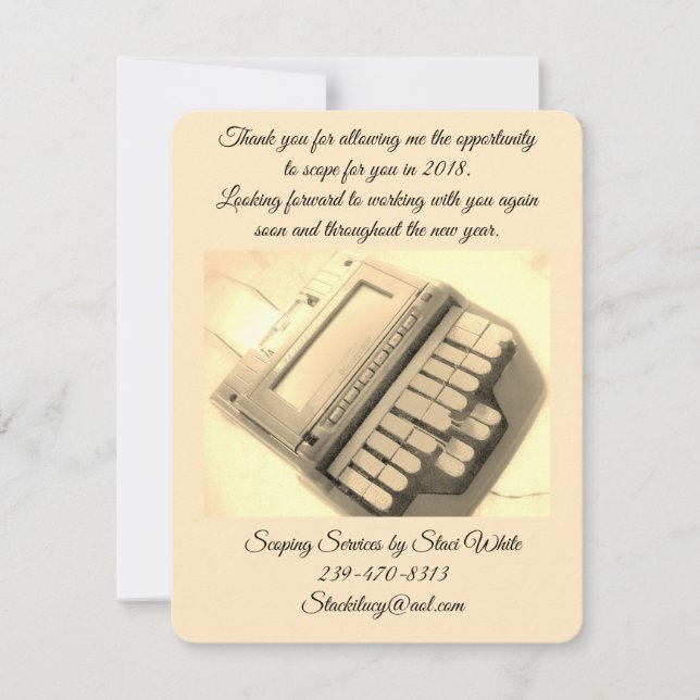 Cartões de agradecimentos (Frente)