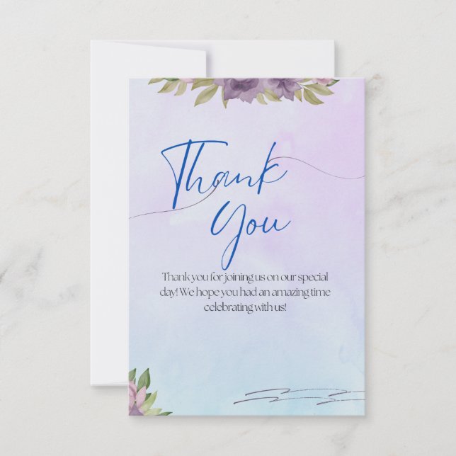 Cartões de agradecimentos (Frente)