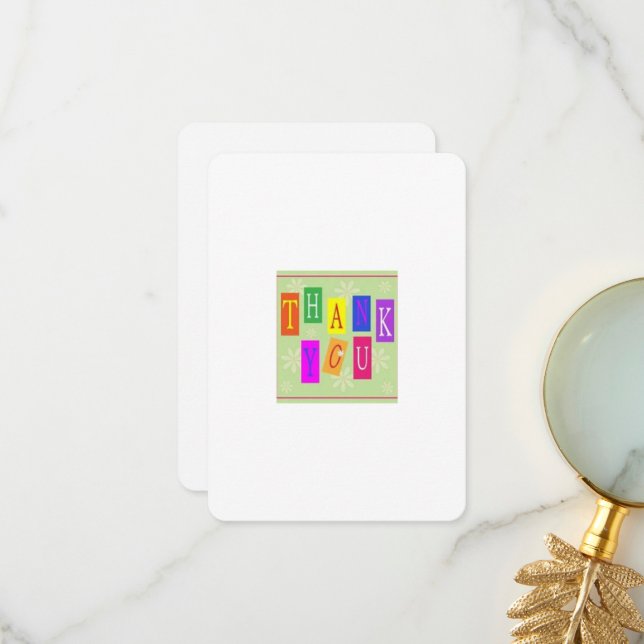 Cartões de agradecimentos (Frente/Verso In Situ)