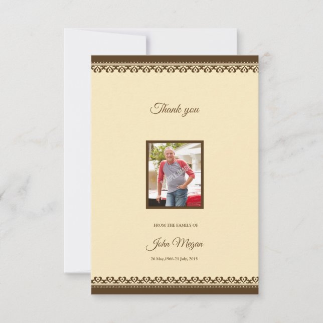 Cartões de agradecimentos (Frente)