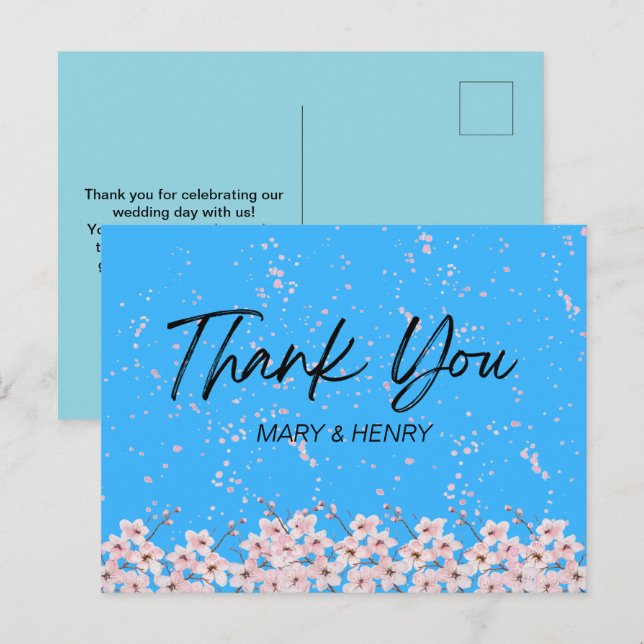 CARTÕES DE AGRADECIMENTOS (Frente/Verso)