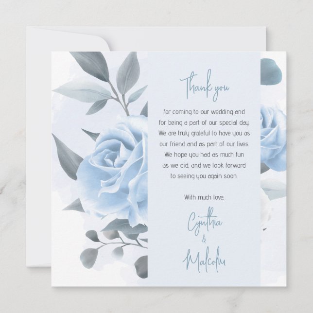 Cartões de agradecimentos (Verso)