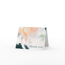 Cartões de agradecimentos Abstrato colorido