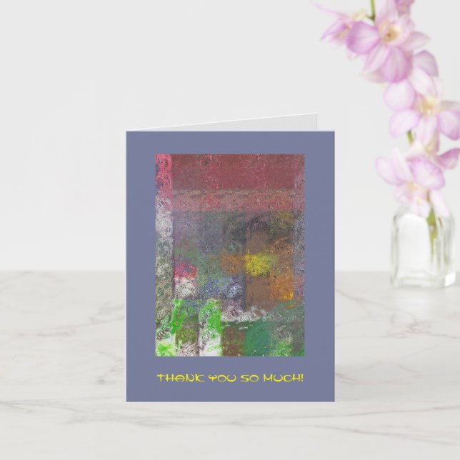 CARTÕES DE AGRADECIMENTOS abstrato MULTI-COLORED (Orquídea)
