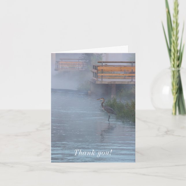 Cartões de agradecimentos Aguardando Pacientemente (Frente)