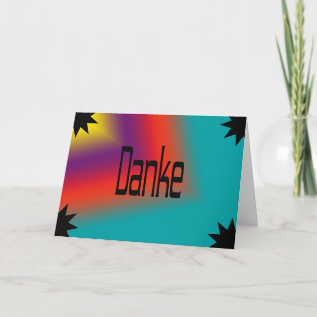 Cartões de agradecimentos alemão (Frente)