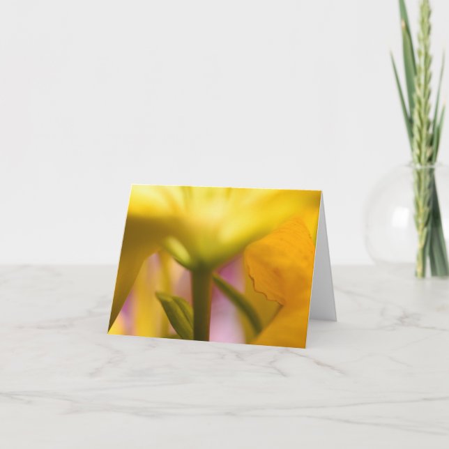 Cartões de agradecimentos amarelo-claro (Frente)