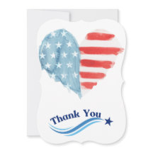 Cartões de agradecimentos Americano