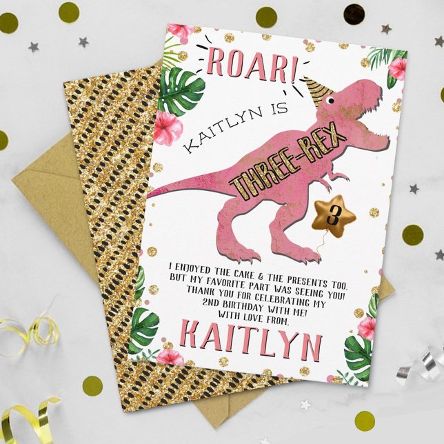 Cartões de agradecimentos aniversário de 3 anos de (Criador carregado)