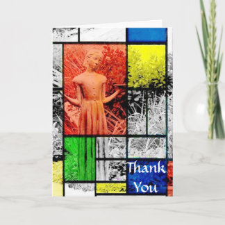 Cartões de agradecimentos Anjo da Rapariga