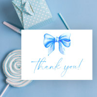 Cartões de agradecimentos Arco azul