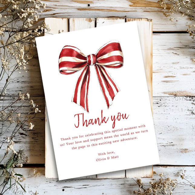 Cartões de agradecimentos Arco de coquete Natal (Criador carregado)