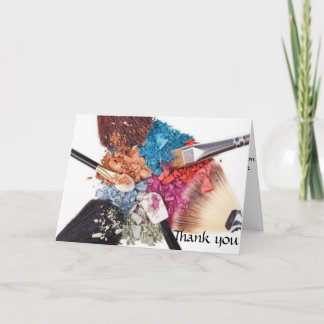 Cartões de agradecimentos - Artista Makeup