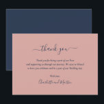 Cartões de agradecimentos azul e Marinho azul-clar<br><div class="desc">Marinho moderno e elegante cartões de agradecimentos de casamento azul e esbranquiçado. Itens correspondentes disponíveis.</div>