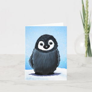 Cartões de agradecimentos Baby Penguin