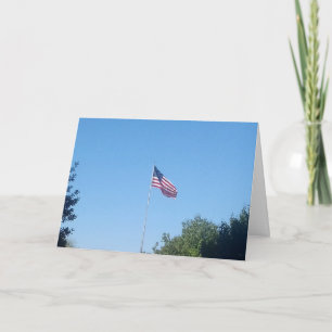 Cartões de agradecimentos - bandeira americana