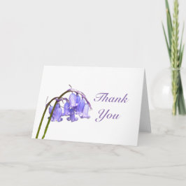 Cartões de agradecimentos Bluebell